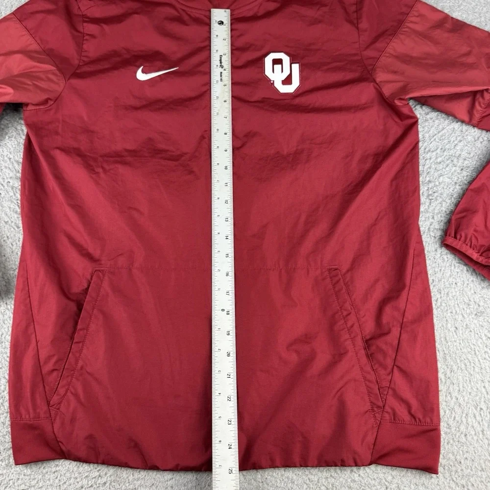 Nike OU Sooners STORM FIT 1/4 Zip Pullover Windbreaker Men's Size Medium